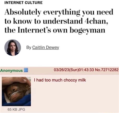 co4chan|Absolutely everything you need to know to understand 4chan, the .